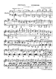 Vollständiger Oper: Ouvertüre, für Klavier by Alexander Porfiryevich Borodin