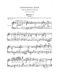 Die Hauptmannstochter: Klavierauszug mit Singstimmen by César Cui