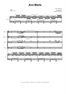 Quintet version: For brass and piano by Franz Schubert