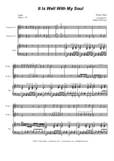 It Is Well with My Soul: For Duet for Bb-Trumpet by Philip Paul Bliss