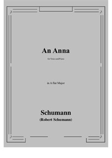 An Anna: A flat Major by Robert Schumann