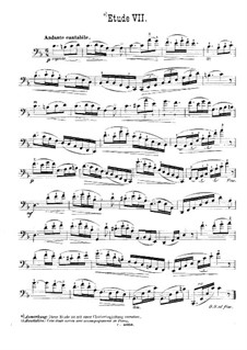 Zehn Etüden. Etüde Nr.7, Op.24: Solostimme by August Nölck