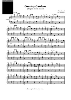 Country Gardens von folklore - Noten auf MusicaNeo