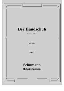 Der Handschuh, Op.87: F-Dur by Robert Schumann