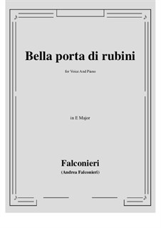 Bella porta di rubini: E Major by Andrea Falconieri