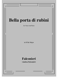 Bella porta di rubini: B flat Major by Andrea Falconieri