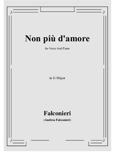 Non più d'amore: G Major by Andrea Falconieri