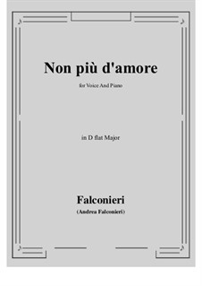 Non più d'amore: D flat Major by Andrea Falconieri