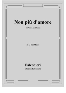 Non più d'amore: D flat Major by Andrea Falconieri