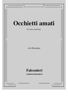 Occhietti amati: B flat minor by Andrea Falconieri