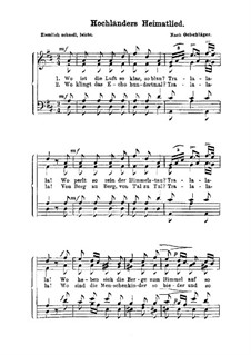 Hochländers Heimatlied: Hochländers Heimatlied by Friedrich Oelschläger