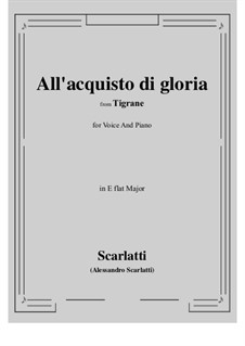 All'acquisto di gloria: E flat Major by Alessandro Scarlatti