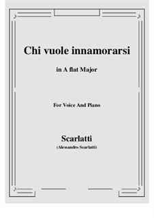 Chi vuole innamorarsi: A flat Major by Alessandro Scarlatti