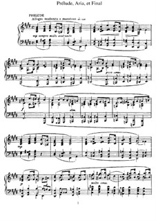 Prelude, Aria und Finale: Für Klavier by César Franck