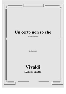 Un certo non so che: B minor by Antonio Vivaldi
