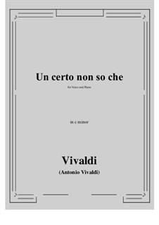 Un certo non so che: C minor by Antonio Vivaldi