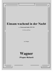 Einsam wachend: E Major by Richard Wagner