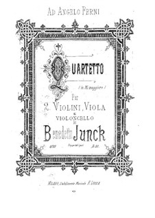 Streichquartett in E-Dur: Streichquartett in E-Dur by Benedetto Junck