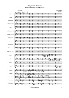 Da pacem, Domine, Op.226: Da pacem, Domine by Klaus Miehling