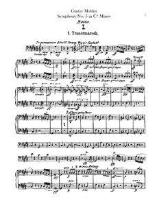 Sinfonie Nr.5 in cis-Moll: Kontrabassstimme by Gustav Mahler