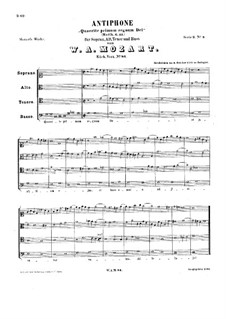 Quaerite primum regnum Dei, K.86: Quaerite primum regnum Dei by Wolfgang Amadeus Mozart