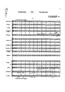Симфония No.1: Симфония No.1 by Nikolai Miaskowski