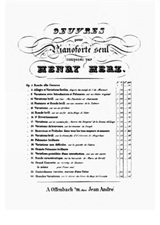 Rondo brillant sur un air favori de 'La Neige', Op.14: Für Klavier by Henri Herz
