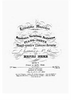 Récréations Musicales, Op.71: Suite No.4 by Henri Herz