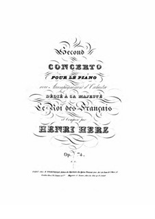 Klavierkonzert Nr.2 in c-Moll, Op.74: Für Klavier by Henri Herz