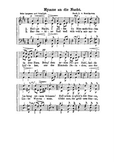 Heilige Nacht O Giesse Du: Singpartitur by Ludwig van Beethoven