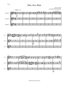Eight Classical and Traditional Canons: For 3 clarinets by Franz Schubert, Henry Purcell, Giovanni Battista Martini, folklore