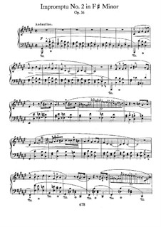 Impromptu Nr.2 in fis-Moll, Op.36: Für Klavier by Frédéric Chopin