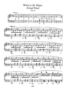 Walzer in As-Dur, Op.42: Für Klavier by Frédéric Chopin