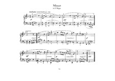 Menuett  in F-Dur: Für Klavier by Johann Sebastian Bach