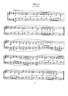 Menuett Nr.2 in g-Moll, BWV 842: Für Klavier by Johann Sebastian Bach