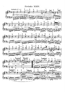 Präludium und Fuge Nr.24 in h-Moll, BWV 869: Für Klavier by Johann Sebastian Bach
