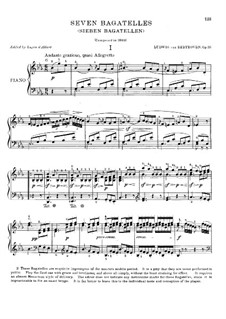 Bagatellen, Op.33: Vollsammlung by Ludwig van Beethoven