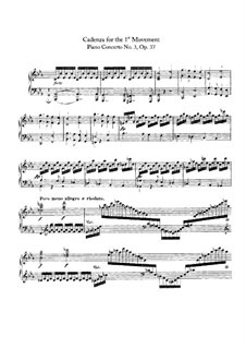 Konzert für Klavier und Orchester Nr.3, Op.37: Kadenz (Teil I) by Ludwig van Beethoven