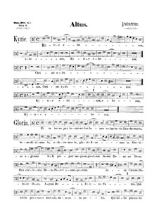 Iste confessor: Contralto part by Giovanni da Palestrina