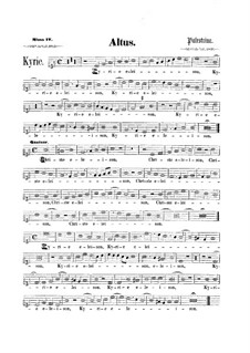 Assumpta est Maria: Contralto part by Giovanni da Palestrina