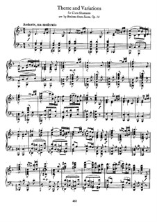 Streichsextett Nr.1 in B-Dur, Op.18: Teil II. Version für Klavier by Johannes Brahms