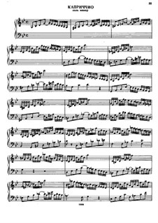 Capriccio in g-Moll, HWV 483: Für Klavier by Georg Friedrich Händel