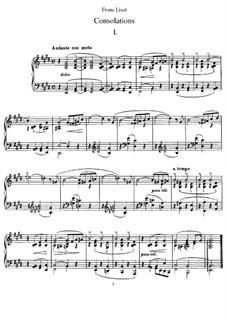 Consolations, S.172: Vollsammlung by Franz Liszt