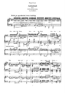 Nr.5 Aufenthalt: Für Klavier by Franz Schubert