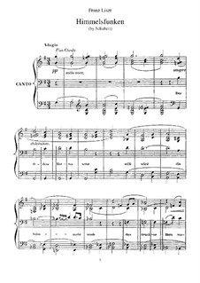 Transkriptionen über Lieder von Schubert, S.562: No.2 Intimations of Heaven by Franz Liszt