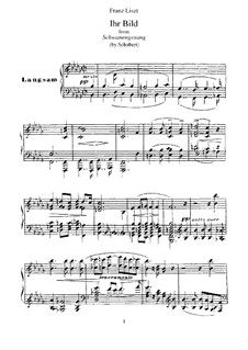 Nr.9 Ihr Bild: Für Klavier by Franz Schubert