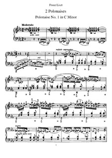Zwei Polonäsen, S.223: Vollsammlung by Franz Liszt
