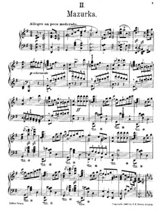 Vier polnische Volkstänze, Op.55: No.2 Mazurka, for piano by Moritz Moszkowski