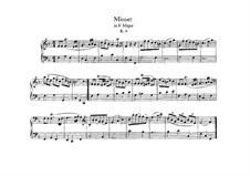 Menuett für Klavier in F-Dur, K.4: Für einen Interpreten by Wolfgang Amadeus Mozart