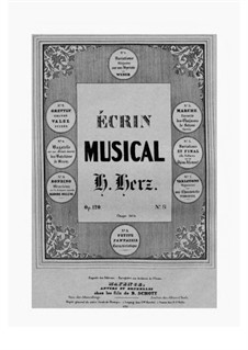 Ecrin musical des jeunes pianistes. 8 Morceaux d'une exècution facile et Brillante, Op.120: Nr.1 by Henri Herz